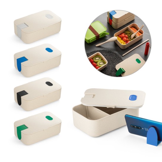 Lancheira. Marmita hermética em fibra de bambu e PP 1 L Personalizado