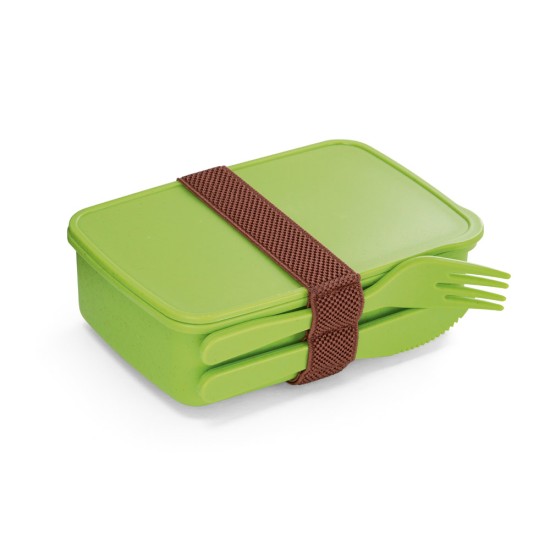 Lancheira. Marmita hermética em fibra de bambu e PP 600 mL Personalizado