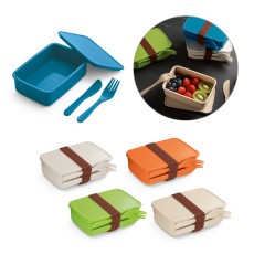 Lancheira. Marmita hermética em fibra de bambu e PP 600 mL Personalizado