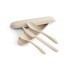 Conjunto de 3 de talheres em fibra de bambu e PP Personalizado