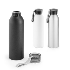 Squeeze em alumínio, com tampa em PP e tira em silicone 660 mL Personalizado