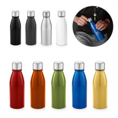 Squeeze em alumínio com tampa em aço inox 500 mL Personalizado