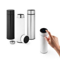 Garrafa em aço inox de parede dupla térmica, isolada a vácuo 450 mL Personalizada