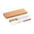 Kit churrasco em caixa kraft com 2 utensílios 3m aço inox e bambu Personalizado