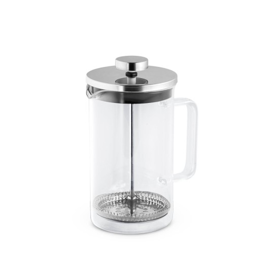 Cafeteira em vidro borossilicato com tampa em aço inox 600 mL Personalizada