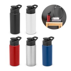 Squeeze esportiva em alumínio com parede simples e acabamento em mate 660 mL Personalizado