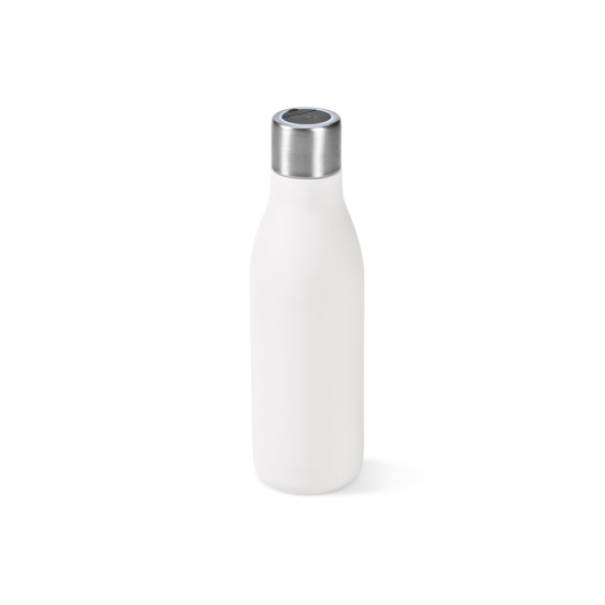 Garrafa em aço inox 90% reciclado de parede dupla térmica com sistema de auto-sanitização UV 500 mL Personalizada