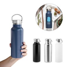 Garrafa em aço inox 36% reciclado com isolamento a vácuo 810 mL Personalizada