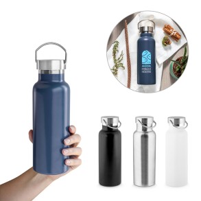 Garrafa em aço inox 36% reciclado com isolamento a vácuo 810 mL Personalizada