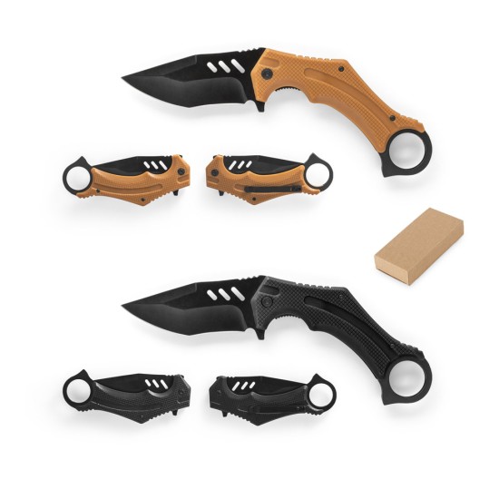 Canivete dobrável em aço inox e cabo em plástico Personalizado