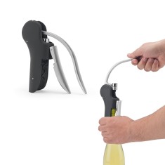 Saca-rolhas em ABS e zinco com alavanca automática para abertura fácil Personalizada