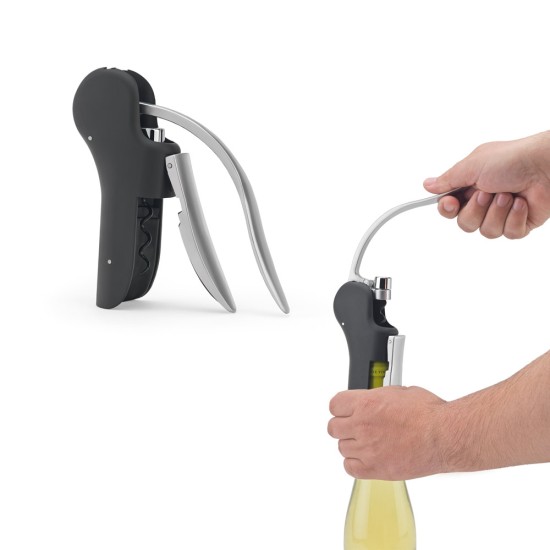 Saca-rolhas em ABS e zinco com alavanca automática para abertura fácil Personalizada