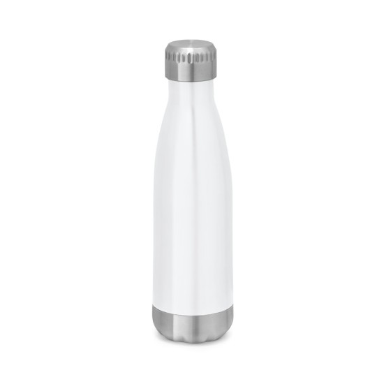 Garrafa em aço inox de parede dupla térmica, isolada a vácuo, com tampa em aço inox 510 mL Personalizada