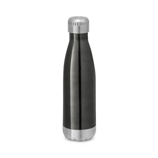 Garrafa em aço inox de parede dupla térmica, isolada a vácuo, com tampa em aço inox 510 mL Personalizada