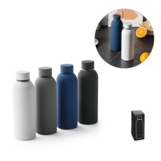 Garrafa em aço inox 36% reciclado de parede dupla térmica, isolada a vácuo 550 mL Personalizada
