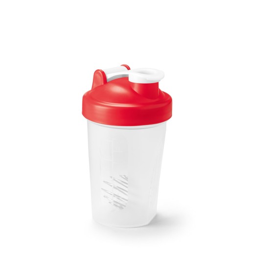 Shaker em HDPE com tampa flip top em PP 550 mL Personalizado