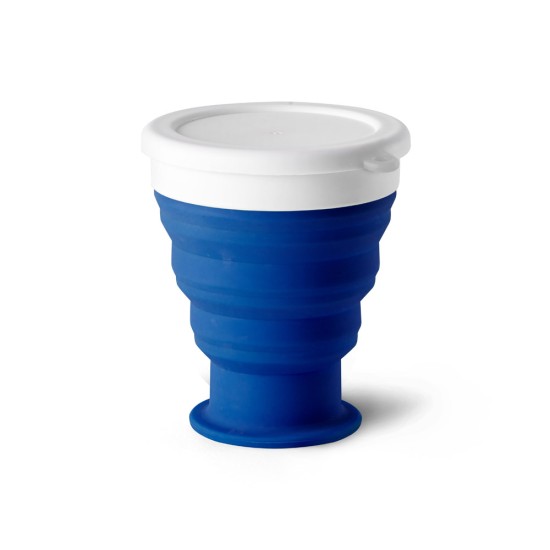 Copo de viagem em silocone e PP 400 mL Personalizado