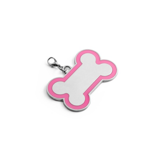 Chaveiro em formato de osso com linha colorida à volta Personalizado