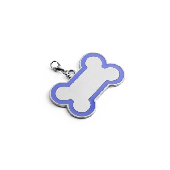 Chaveiro em formato de osso com linha colorida à volta Personalizado