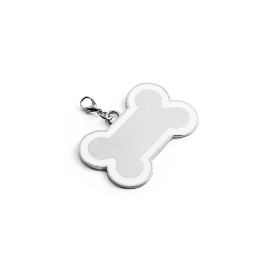 Chaveiro em formato de osso com linha colorida à volta Personalizado