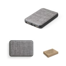 Bateria portátil em PET 100% reciclado (100% rPET) Personalizada