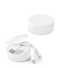 Cabo USB 3 em 1 em ABS e PVC Personalizado