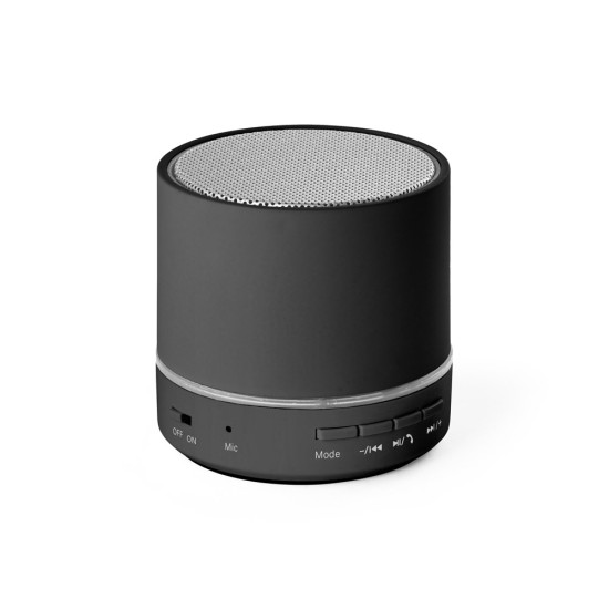 Caixa de som portátil em ABS 100% reciclado com microfone e autonomia de 4h30 Personalizada