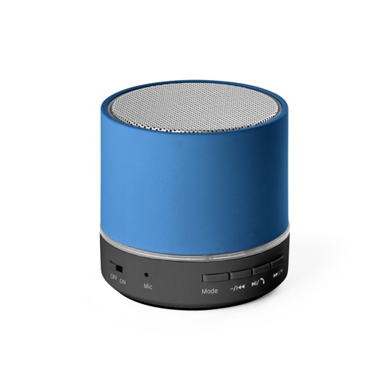 Caixa de som portátil em ABS 100% reciclado com microfone e autonomia de 4h30 Personalizada