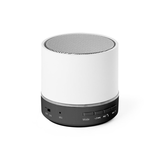 Caixa de som portátil em ABS 100% reciclado com microfone e autonomia de 4h30 Personalizada