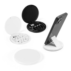 Conjunto cabo e adaptadores de carregamento super-rápido em ABS 100% reciclado que permite a transferência de dados Personalizado