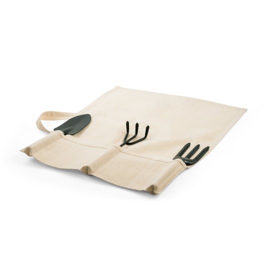 Conjunto de jardinagem com 3 ferramentas em metal e madeira de eucalipto Personalizado