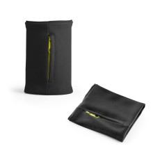 Punho elástico em poliéster com bolso com zíper Personalizado